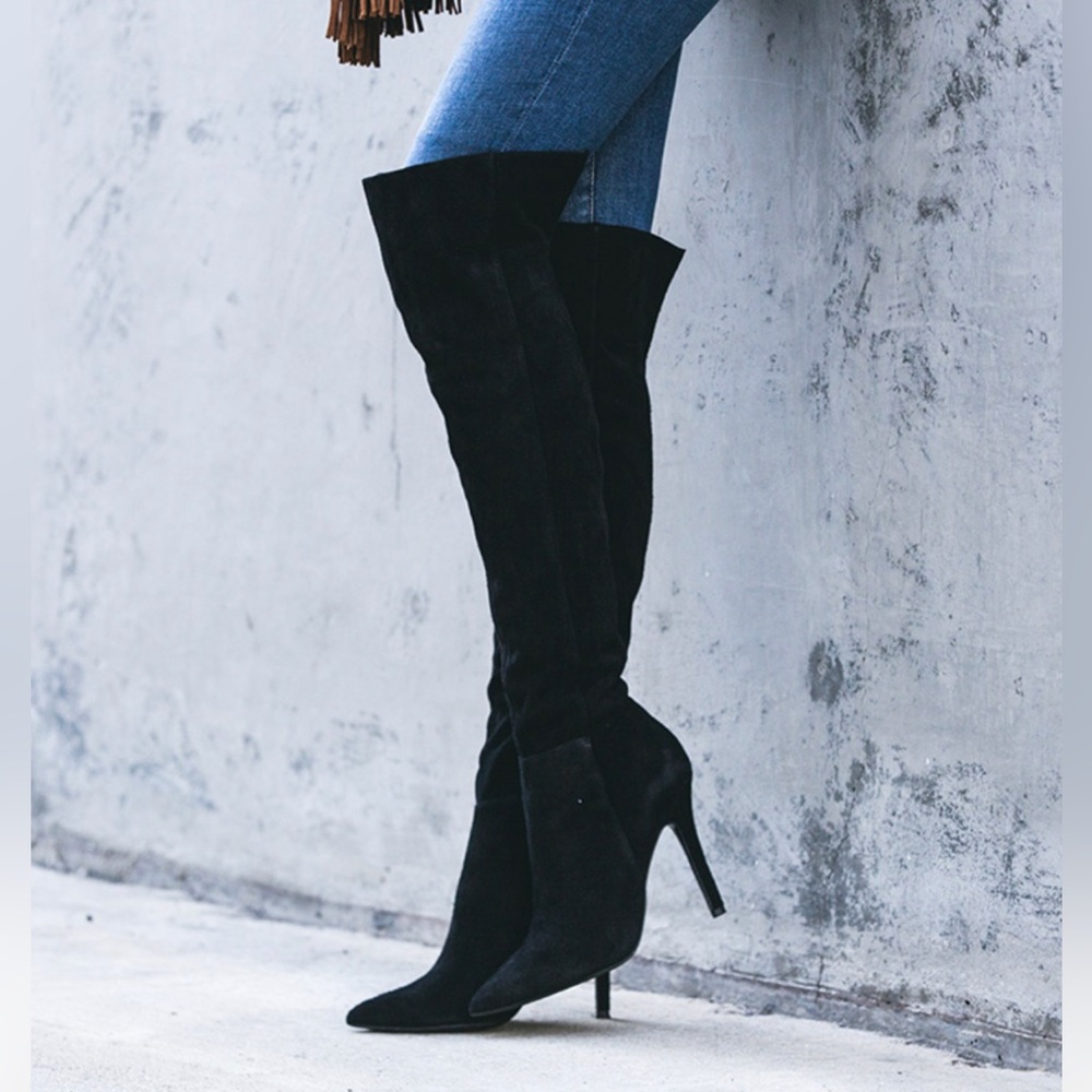 Suede Over-the-Knee Boots